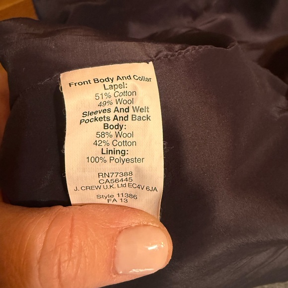 J.Crew Color Block Navy Blue and Grey Blazer - Picture 7 of 7